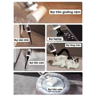 QUITEK Máy Hút Bụi Cầm Tay Không Dây – Lực Hút 15000PA, Sạc Type-C, Dùng Cho Gia Đình Và Ô Tô Tiện Lợi