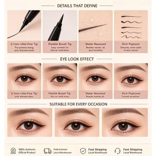 Bút Kẻ Mắt Nước D-UP Nhật Siêu Mảnh Chống Nước Không Nhòe Màu Nhiều Tông Màu Trang Điểm Hàng Ngày