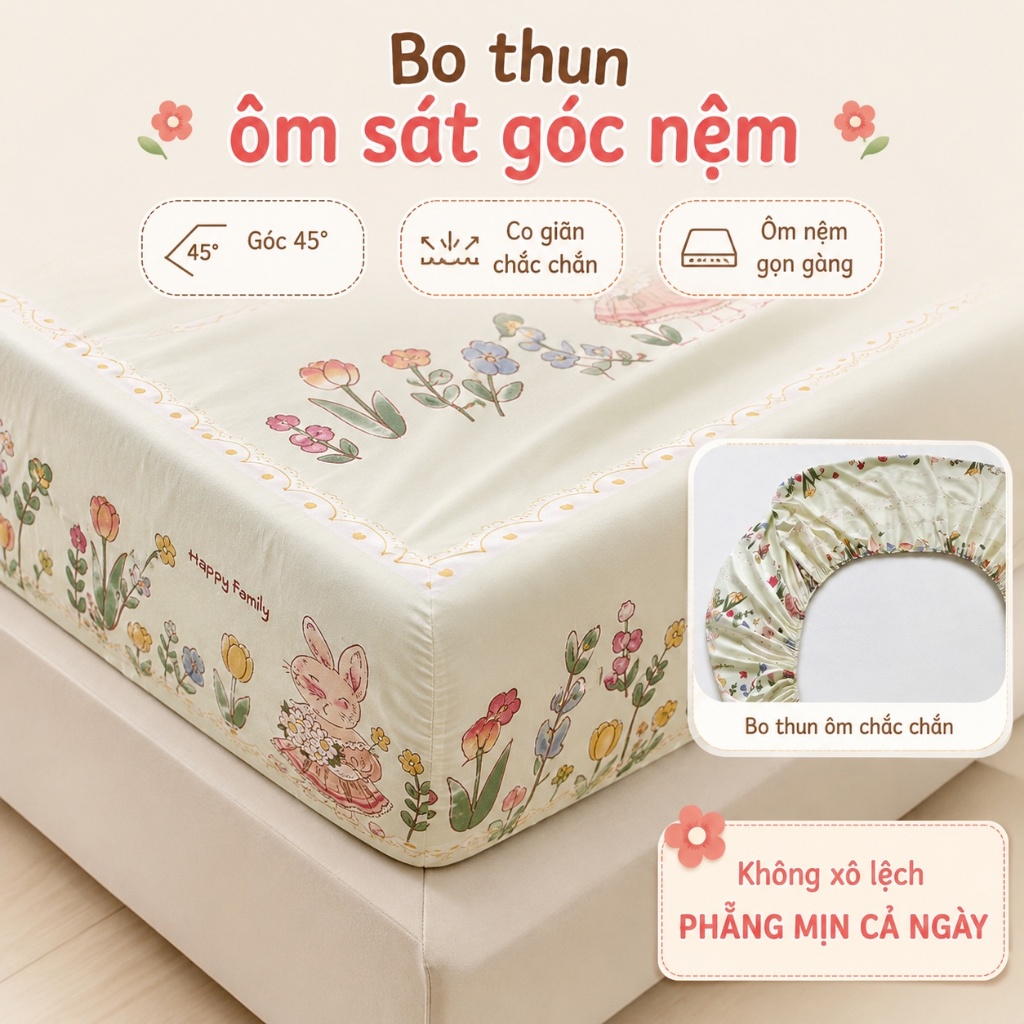 Bộ 3 Tấm Chăn Giường Ôm Cotton 100% Hiện Hàng Sẵn Giao, Dùng 4 Mùa Phù Hợp Khí Hậu Việt, Mềm Mại Thân Thiện Da, Giặt Máy Không Phai Màu, Thoáng Khí Tuyết Đối