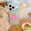 IPhone 17 Pro max Sọc hoa hình dâu tây chất liệu TPU xử lý IMD vỏ điện thoại