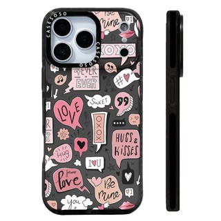 Ốp Lưng Nhãn Trái Tim Yêu Thương Tương Thích Cho IPhone 11 14 15 16 Pro Max 12 13 Mini Cover X XR XS Max Silicone Mềm Clear SE 2022 6 7 8 Plus Vỏ Chống Sốc