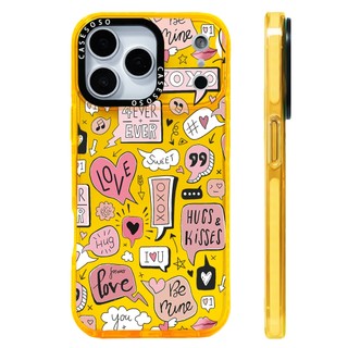 Ốp Lưng Nhãn Trái Tim Yêu Thương Tương Thích Cho IPhone 11 14 15 16 Pro Max 12 13 Mini Cover X XR XS Max Silicone Mềm Clear SE 2022 6 7 8 Plus Vỏ Chống Sốc