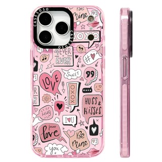 Ốp Lưng Nhãn Trái Tim Yêu Thương Tương Thích Cho IPhone 11 14 15 16 Pro Max 12 13 Mini Cover X XR XS Max Silicone Mềm Clear SE 2022 6 7 8 Plus Vỏ Chống Sốc