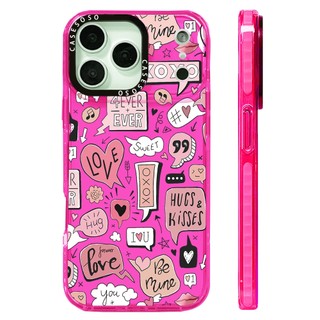 Ốp Lưng Nhãn Trái Tim Yêu Thương Tương Thích Cho IPhone 11 14 15 16 Pro Max 12 13 Mini Cover X XR XS Max Silicone Mềm Clear SE 2022 6 7 8 Plus Vỏ Chống Sốc
