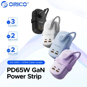 ORICO US Cắm 65W GaN Dây Nguồn Sạc Nhanh USB Loại C 220V Dây Nối Dài Cho iPhone 16 15 Laptop