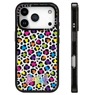 Lisa Frank® Vỏ sạc từ tính không dây Rainbow Leopard Tương thích cho IPhone 11 12 13 15 16 17 Pro Max 15Plus Vỏ Acrylic trong suốt Hộp cản trước chống sốc cứng