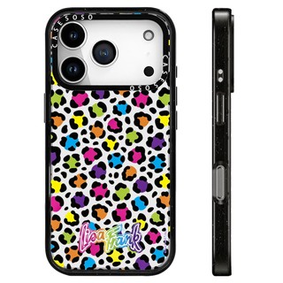 Lisa Frank® Vỏ sạc từ tính không dây Rainbow Leopard Tương thích cho IPhone 11 12 13 15 16 17 Pro Max 15Plus Vỏ Acrylic trong suốt Hộp cản trước chống sốc cứng