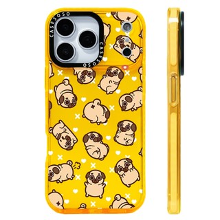 Ốp lưng Puglie hoạt hình dễ thương có màn hình tương thích cho IPhone 12 13 14 151617ProMax 12 13Mini Cover X XR XS Max Silicone Mềm Clear SE 2022 6 7 8 Plus 17AIR Vỏ Chống Sốc