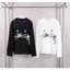 Áo lưới dài tay Unisex thường ngày có in Logo thêu cổ điển, thấm mồ hôi & thoáng khí, trang phục cặp đôi
