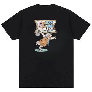 The Flintstone Twinkle Toes Bowling Gym Mới Lạ Cổ Điển Nam Thời Trang Nguyên Chất Áo Thun In Hình Cotton