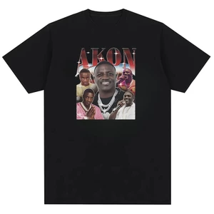 Áo thun nam in hình Hip Hop Retro Street thời trang Akon và Neyo Tour