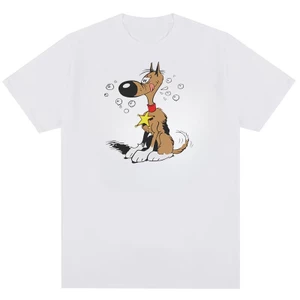 Sáng tạo Rantanplan Dog The Dalton Lucky Luke Áo thun Cotton nguyên chất thời trang nam và nữ hàng đầu