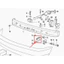 Tương thích với BMW 5 Series E34 Cản Trước Cố Định Giá Đỡ Cố Định Thanh Trượt Khóa Cố Định