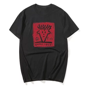 Vintage 1985 FIDO DIDO Bình Thường Là Chán Áo Đau Khổ Nhìn Hòa Bình Biểu Tượng 80 Vận Động Viên Lướt Sóng Phong Cách Áo Thun Cotton Tay Ngắn