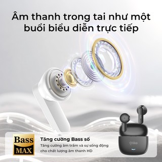 OlikeTWS T100s Tai Nghe Trong Tai HIFI Không Dây Bluetooth 6.0 Stereo Bass MAX 38 Giờ Thời Gian Chơi IPX4 Chống Thấm Nước