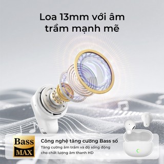 Olike TWS T206 Tai Nghe Bluetooth Không Dây, Pin 36H, Bluetooth 6.0, Loa 13mm, Nhỏ Gọn Có Dây Đeo
