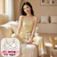 Bộ đồ ngủ nữ cotton mát / sợi lạnh dáng rộng áo ba lơ + quần đùi màu trơn【mới 2026 – mặc nhà hay đi chơi】