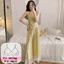 Bộ đồ ngủ nữ cotton mát / sợi lạnh dáng rộng áo ba lơ + quần đùi màu trơn【mới 2026 – mặc nhà hay đi chơi】