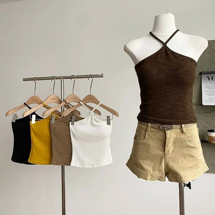 Gợi Cảm Cô Gái Nóng Dây Camisole Nữ Có Miếng Lót Ngực Mùa Hè Slim Top