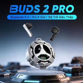 BUDS 2 PRO Chơi Game Tai Nghe, Thiết kế phong cách mecha, Hiệu ứng ánh sáng siêu ấn tượng, Âm thanh nổi cấp độ HiFi, Mic tích hợp chống nước IPX5, Giảm tiếng ồn ANC, Điều khiển cảm ứng