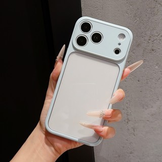 Ốp điện thoại acrylic màu đen trong suốt cao 2 trong 1 dành cho iPhone 11 12 13 14 15 16 17 Pro Max bao gồm tất cả vỏ chống rơi
