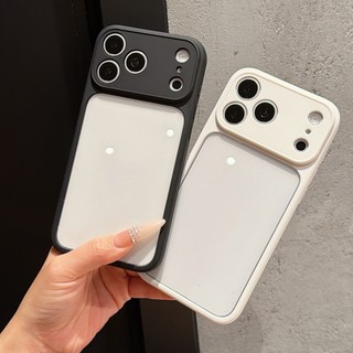 Ốp điện thoại acrylic màu đen trong suốt cao 2 trong 1 dành cho iPhone 11 12 13 14 15 16 17 Pro Max bao gồm tất cả vỏ chống rơi