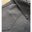 Vintage Rửa Màu Xám Đậm Áo Sơ Mi Phương Tây Nam Bắn Mực Sơn Điểm Oversize Tay Dài Nút Xuống Shacket Với Túi Đôi Ngực