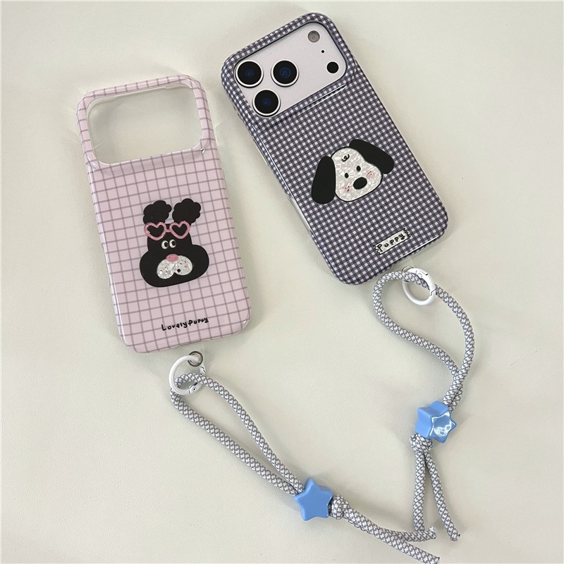 Ốp điện thoại iPhone 17 Pro max Rabbit họa tiết chó con TPU materia IMD