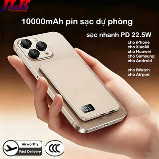 [JLK] Pin sạc dự phòng 10000mAh nam châm sạc không dây nhanh PD 22.5W cho iPhone Samsung XiaoMi Android di động