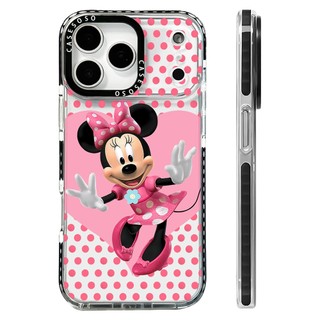 Ốp Lưng Chuột Minnie Điểm Sóng Màu Hồng Hoạt Hình Tương Thích Cho IPhone 12 13 14 15 16 17 Pro Max12 13 Mini Cover X XR XS Max Silicone Mềm Clear SE 2022 6 7 8Plus 17 AIR Vỏ Chống Sốc