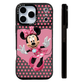 Ốp Lưng Chuột Minnie Điểm Sóng Màu Hồng Hoạt Hình Tương Thích Cho IPhone 12 13 14 15 16 17 Pro Max12 13 Mini Cover X XR XS Max Silicone Mềm Clear SE 2022 6 7 8Plus 17 AIR Vỏ Chống Sốc