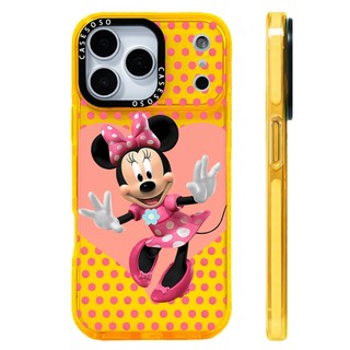 Ốp Lưng Chuột Minnie Điểm Sóng Màu Hồng Hoạt Hình Tương Thích Cho IPhone 12 13 14 15 16 17 Pro Max12 13 Mini Cover X XR XS Max Silicone Mềm Clear SE 2022 6 7 8Plus 17 AIR Vỏ Chống Sốc