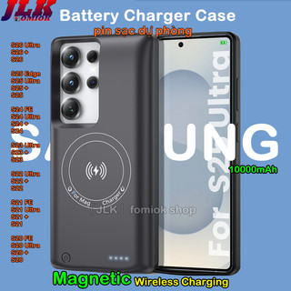 [JLK] Vỏ sạc pin 10000mAh Sạc không dây từ tính cho Samsung Galaxy S22 S23 Plus S24 FE S25 S26 Ultra sạc dự phòng S25 Edge Power Bank Vỏ sạc mở rộng có thể sạc lại