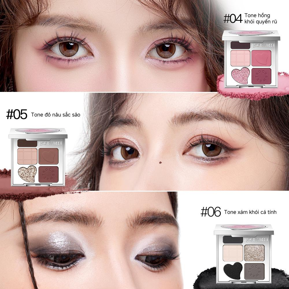 Bảng phấn mắt RockSweet RS 5g, Bảng Highlight và đường viền, Bảng phấn mắt trang điểm