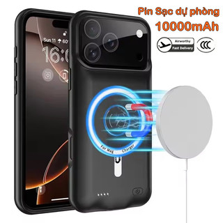 [JLK] Ốp Pin Không Dây 10000mAh Cho iPhone Air 17 pro Max 16 plus 15 14 13 12 Mini 11 Từ Điện Ngân Hàng Bao Sạc Tương Thích