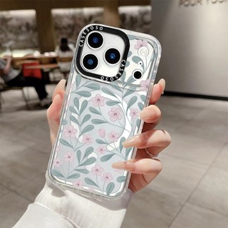 Đồng nghệ sĩ Thẩm mỹ Hoa Vỏ sạc từ tính không dây Tương thích cho IPhone11 12 13 14 15 16 Pro Max Cover 16 PLUS Vỏ silicon mềm trong suốt Vỏ chống sốc
