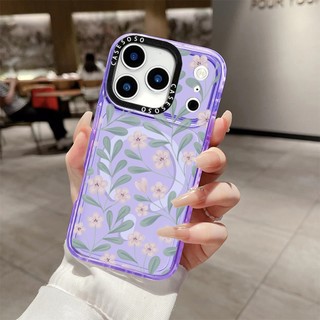 Đồng nghệ sĩ Thẩm mỹ Hoa Vỏ sạc từ tính không dây Tương thích cho IPhone11 12 13 14 15 16 Pro Max Cover 16 PLUS Vỏ silicon mềm trong suốt Vỏ chống sốc