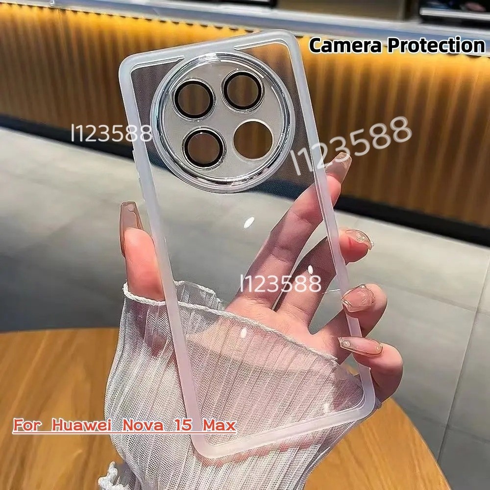 Vỏ Cho Huawei Nova 15 Max 4G 2026 Vỏ Điện Thoại Mềm Trong Suốt Mạ Vuông Cho Huawei Nova 15Max nova15Max 4G Silicon Trong Suốt Trường Hợp