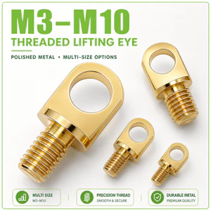 Đồng Thau Nâng Mắt Bu Lông M3 M4 M5 M6 M8 M10 Đồng Vòng Vít Móc Treo Cho Cây Ánh Sáng DIY Phần Cứng