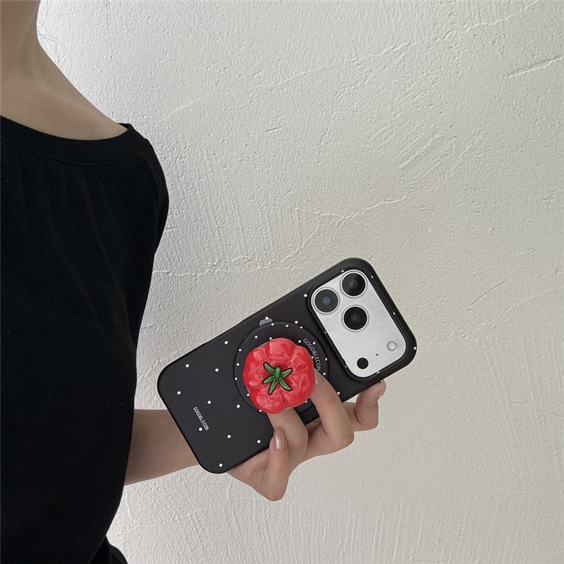Ốp điện thoại PC materia họa tiết cà chua chấm chấm chấm cho iPhone 17 Pro max