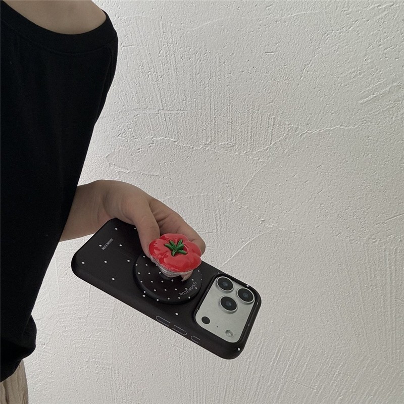 Ốp điện thoại PC materia họa tiết cà chua chấm chấm chấm cho iPhone 17 Pro max