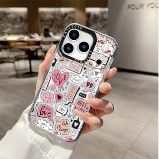 Ốp Sạc Từ Tính Không Dây Nhãn Trái Tim Yêu Thương Cho IPhone11 12 13 14 15 16 Pro Max Cover 14 15 16 PLUS Silicon Mềm Trong Suốt Ốp Lưng Chống Sốc