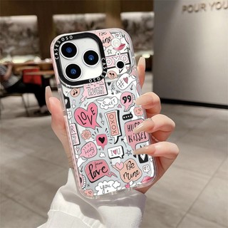 Ốp Sạc Từ Tính Không Dây Nhãn Trái Tim Yêu Thương Cho IPhone11 12 13 14 15 16 Pro Max Cover 14 15 16 PLUS Silicon Mềm Trong Suốt Ốp Lưng Chống Sốc