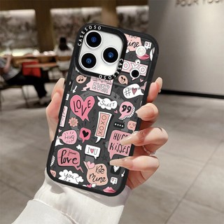 Ốp Sạc Từ Tính Không Dây Nhãn Trái Tim Yêu Thương Cho IPhone11 12 13 14 15 16 Pro Max Cover 14 15 16 PLUS Silicon Mềm Trong Suốt Ốp Lưng Chống Sốc