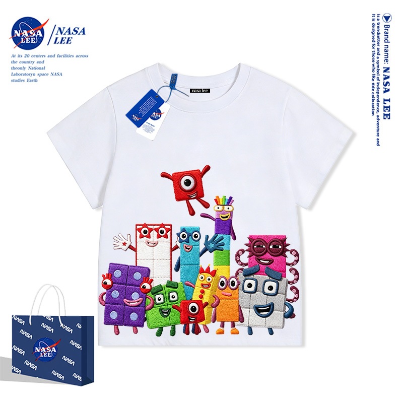 Áo thun cotton bé trai NASA LEE phong cách quái vật ngầu chất thời trang