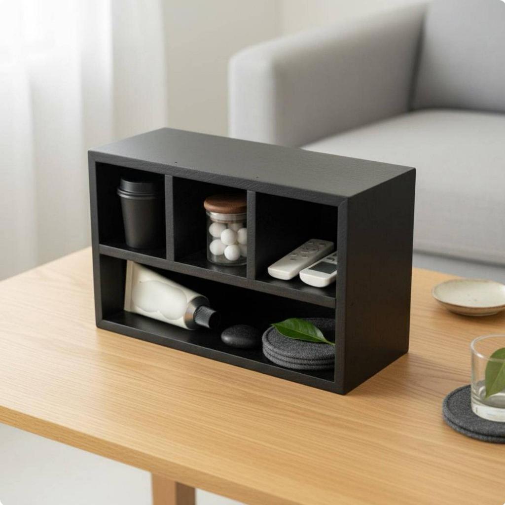 Bàn Làm Việc Bằng Gỗ Chắc Chắn Retro 4 Ngăn Sắp Xếp Thiết Kế Nhỏ Gọn Vintage Cho Nữ, Văn Phòng, Vanity