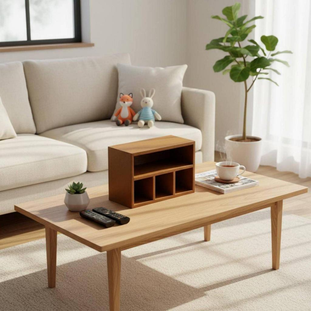 Bàn Làm Việc Bằng Gỗ Chắc Chắn Retro 4 Ngăn Sắp Xếp Thiết Kế Nhỏ Gọn Vintage Cho Nữ, Văn Phòng, Vanity