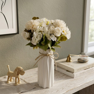 Hoa Hồng Nhân Tạo Hydrangea Dahlia Bó Hoa Hỗn Hợp Nhà Trang Trí Đám Cưới Lụa Hoa Giả Bàn Trung Tâm Tiệc Văn Phòng Vườn Vintage Thẩm Mỹ Ins Phong Cách Bắc Âu DIY Quà Tặng