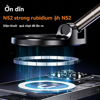[Sẵn sàng] Giá đỡ điện thoại ô tô từ tính hút chân không K007 360° Giá đỡ điện thoại lười có thể gập lại có thể xoay được Giá đỡ điện thoại