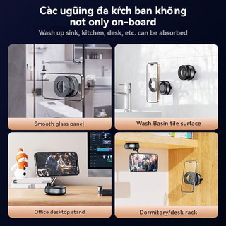 [Sẵn sàng] Giá đỡ điện thoại ô tô từ tính hút chân không K007 360° Giá đỡ điện thoại lười có thể gập lại có thể xoay được Giá đỡ điện thoại